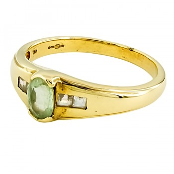 9ct gold Real Stones Ring size O